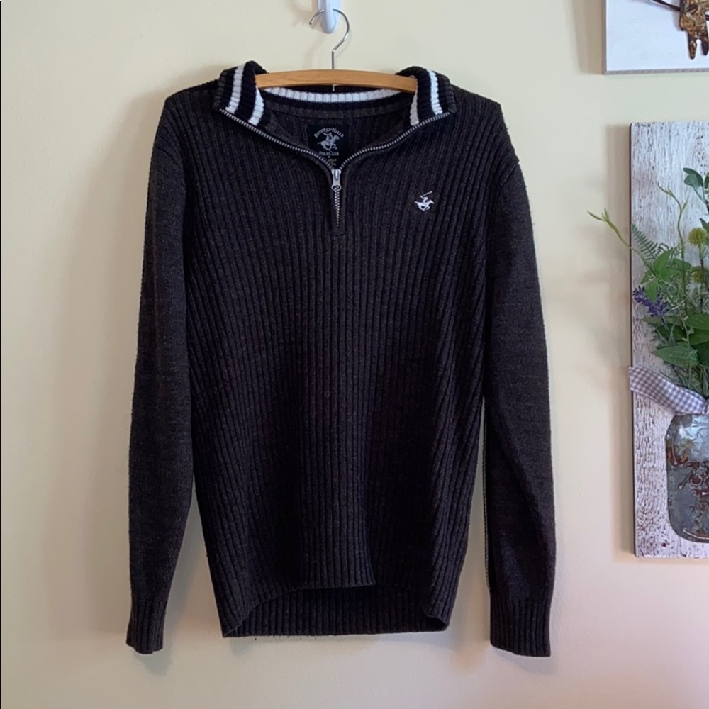 Sweater Quarter Zip Polo Club